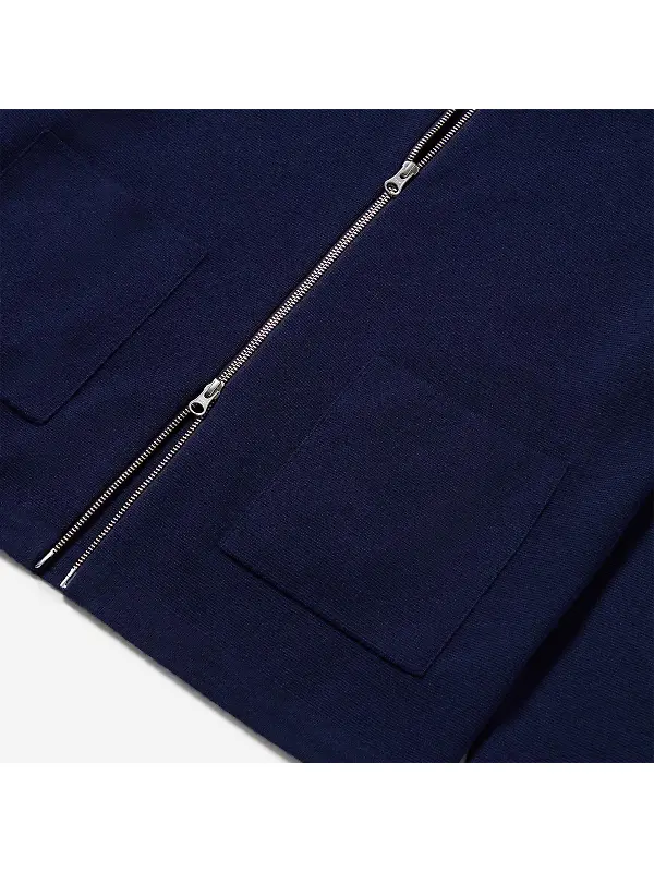 Oliver Sweeney Men's Garstang Knitted Merino Wool Blend Jacket - Navy Image 10