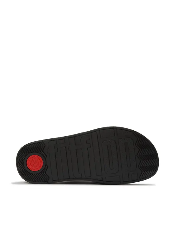 FitFlop Women's GEN-FF Buckle Graphic Weave Two-Bar Slides - Black Image 5