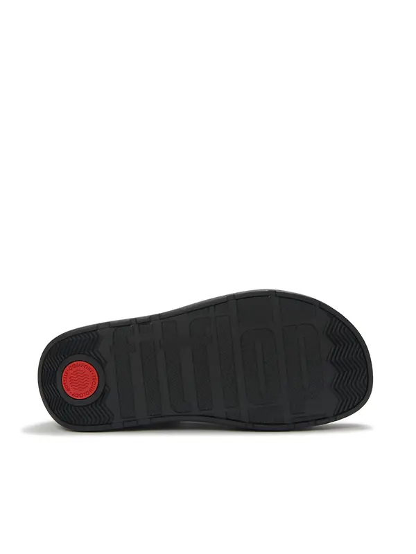 FitFlop Women's GEN-FF Max Tumbled-Leather Fisherman Sandals - All Black Image 5