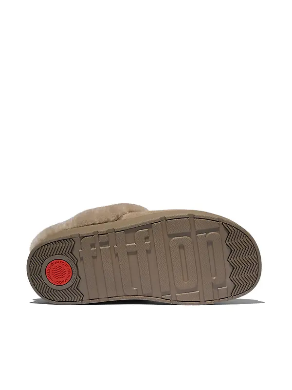 FitFlop Women's GEN-FF Shearling Suede Slippers - Taupe Image 8