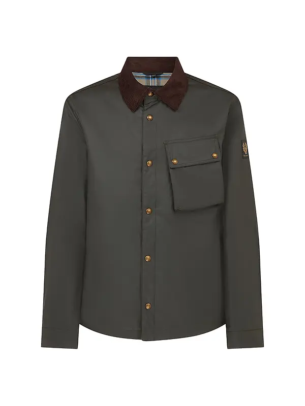 Belstaff Men's Waxed Cotton Ground Jacket - Faded Olive Image 1