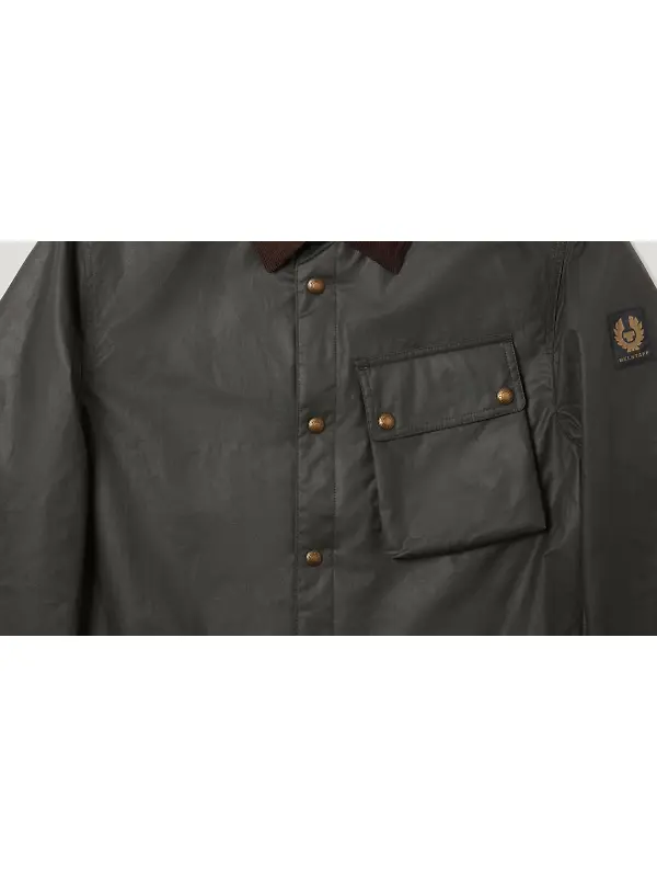 Belstaff Men's Waxed Cotton Ground Jacket - Faded Olive Image 3