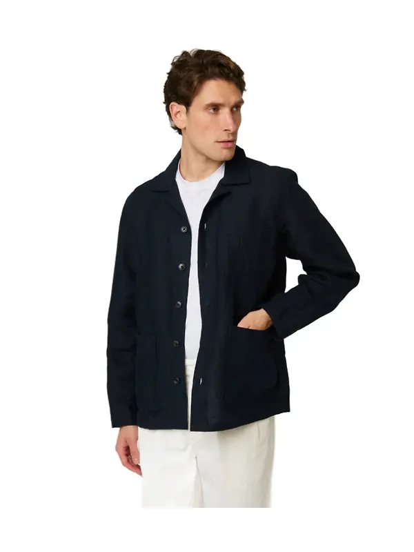 Peregrine Men's Grange Shacket - Navy Image 2