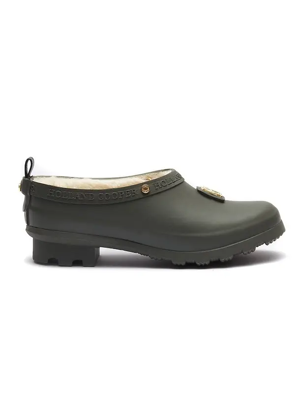 Holland Cooper Gardening Loafers - Matte Green Image 1