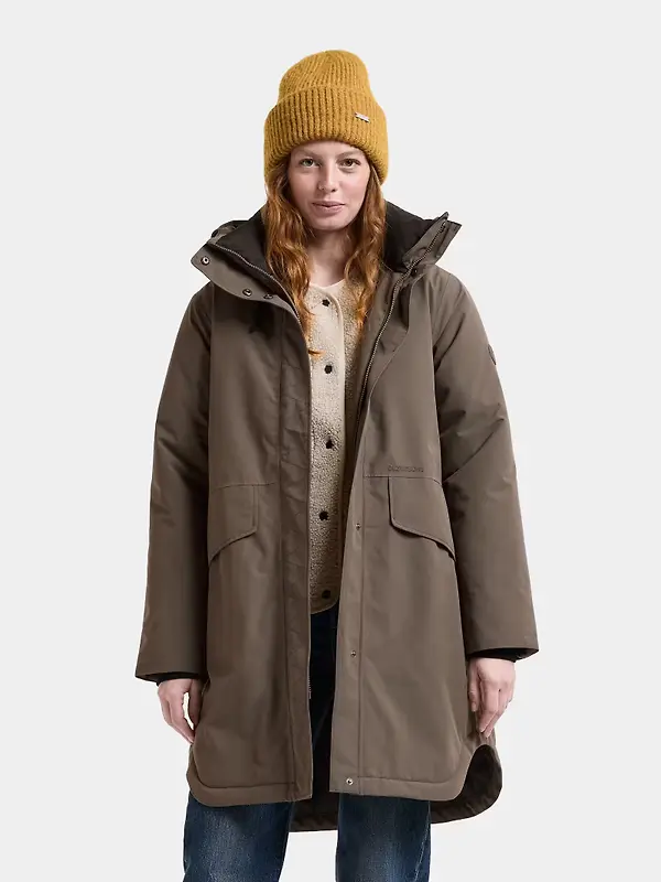 Didriksons Women's Lilian Waterproof Parka - Mocha Brown Image 2