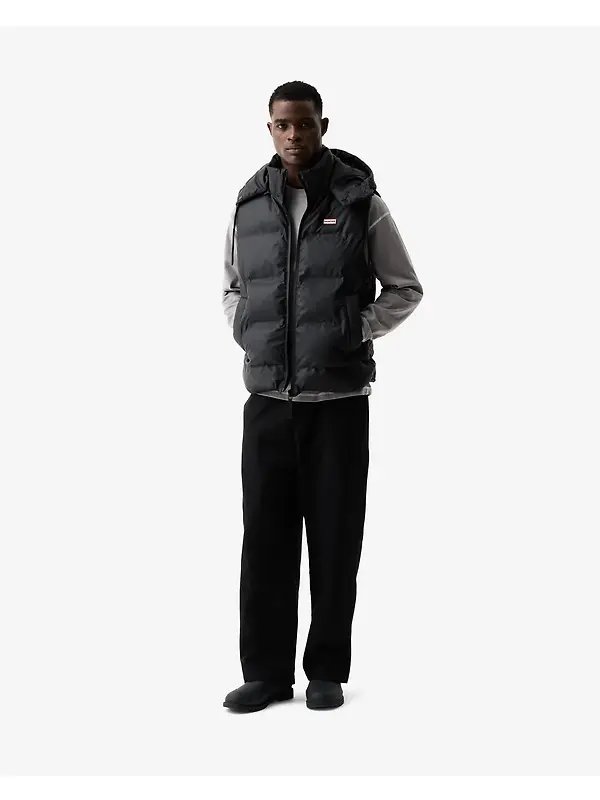Hunter Men's Alistar Sonic Welded PU Puffer Gilet - Black Image 2