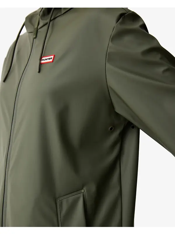 Hunter Unisex Downpour Andrea Pu Rain Coat - Kambaba Green Image 8