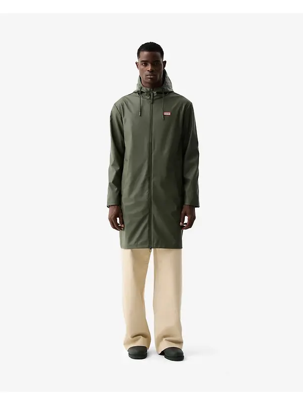 Hunter Unisex Downpour Andrea Pu Rain Coat - Kambaba Green Image 5