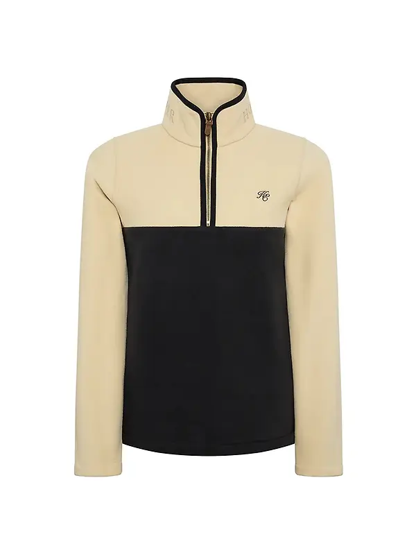 Holland Cooper Women's Country Quarter Zip Jacket - Ecru Navy Image 1