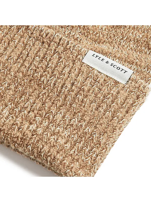 Lyle & Scott Men's Multi Marl Beanie - Tigers Eye Marl Image 3