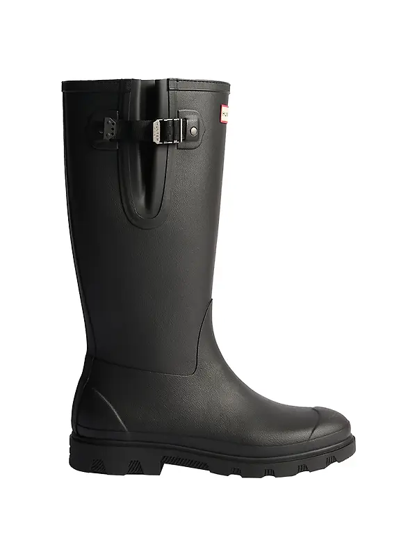 Hunter Unisex Field Downpour Adjustable Neoprene Lined Boots - Black Image 1