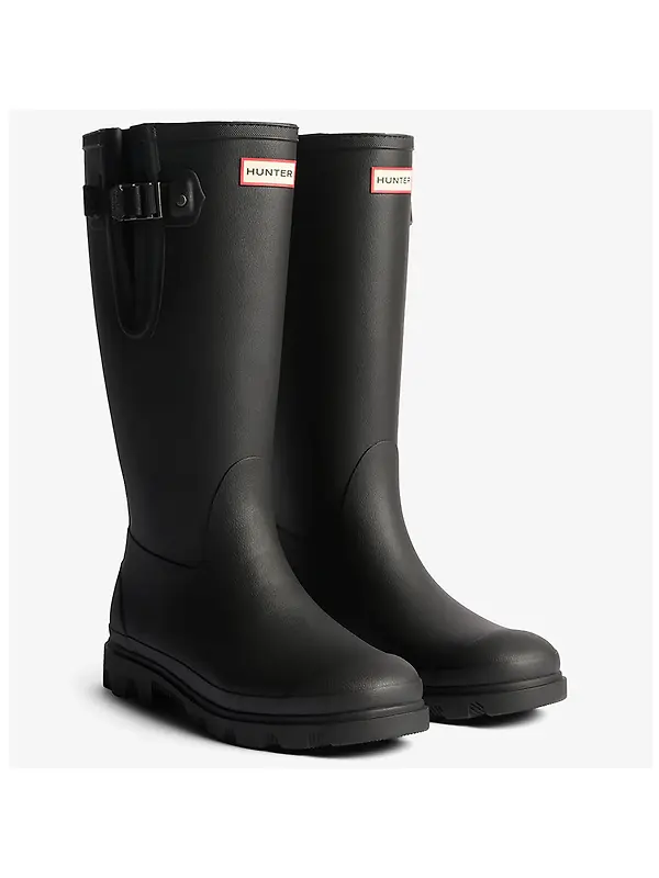 Hunter Unisex Field Downpour Adjustable Neoprene Lined Boots - Black Image 2