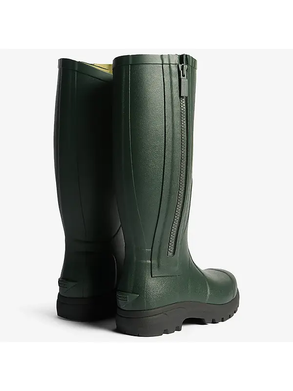 Hunter Unisex Balmoral MkII Full Zip Boots - Dark Olive/Black Image 3