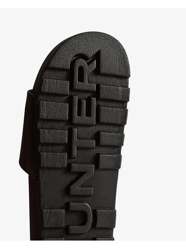 Hunter Unisex Core Embossed Silicone Logo Sliders - Black Image 4