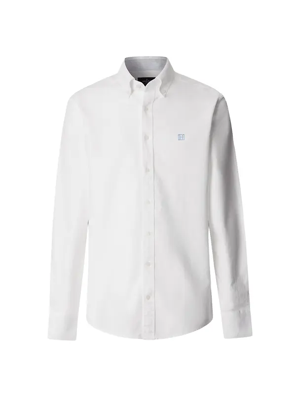 Hackett Men's Heritage Oxford Shirt - Optic White Image 1