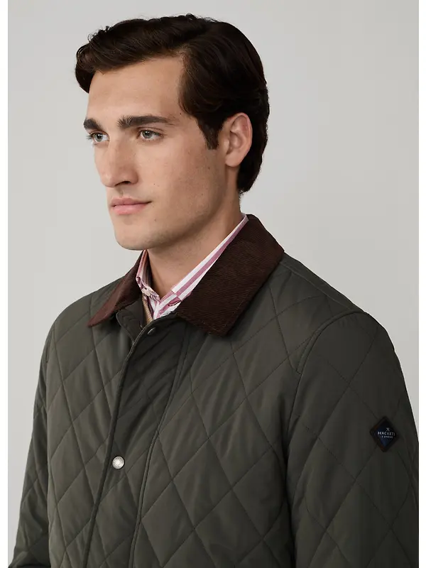 Hackett Men's Quilted Jacket - Deep Green Image 5