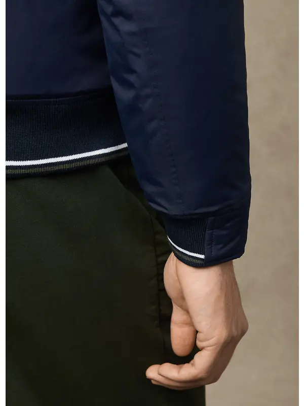 Hackett Men's Heritage Logo Blouson Jacket - Midnight Blue Image 11