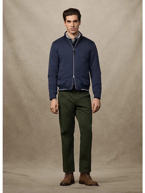 Hackett Men's Heritage Logo Blouson Jacket - Midnight Blue Image 12