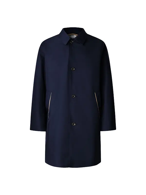 Hackett Men's Belgravia Mac - Midnight Blue Image 1