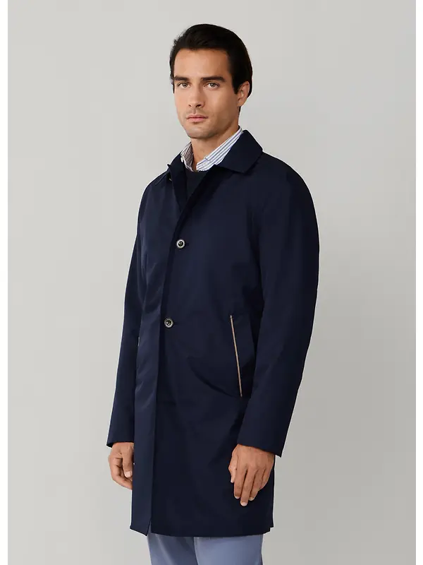 Hackett Men's Belgravia Mac - Midnight Blue Image 4