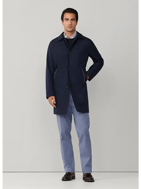 Hackett Men's Belgravia Mac - Midnight Blue Image 6