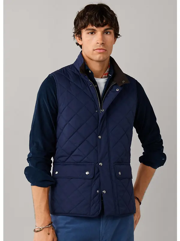 Hackett Men's Kinloch Diamond Quilted Gilet - Old Navy Image 2