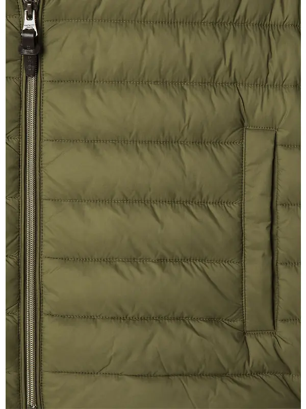 Hackett Men's Ultra Lightweight Gilet - Combat Green Image 9