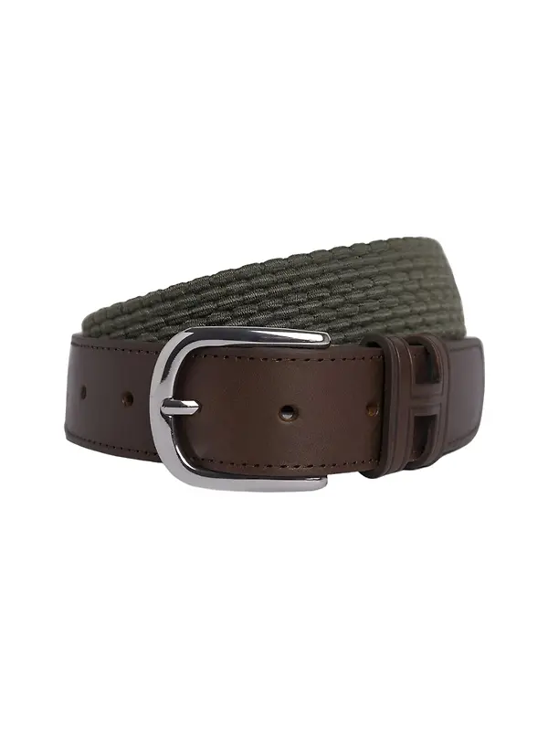 Hackett Men's Parachute Stretch Belt - Khaki Green Image 1