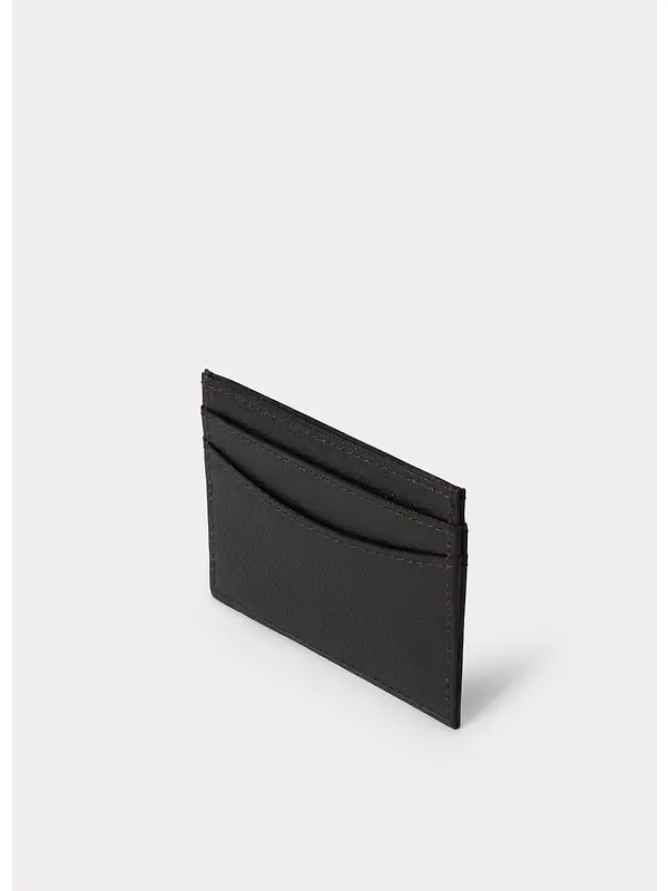 Hackett Men's Luxe Leather Cardholder - Brown Image 3