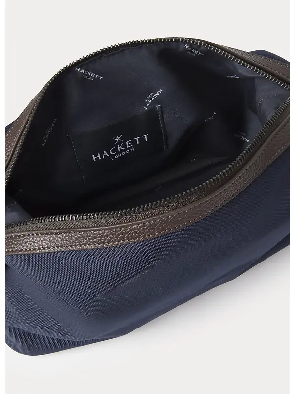 Hackett Men's Hemsby Canvas Washbag - Navy Image 4