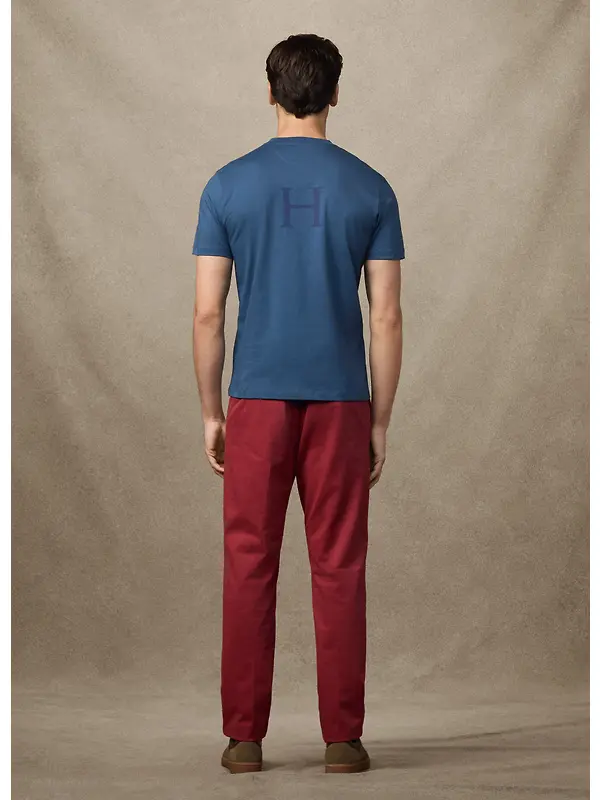 Hackett Men's Classic Fit Rally Union Jack T-Shirt - Dark Denim Blue Image 7