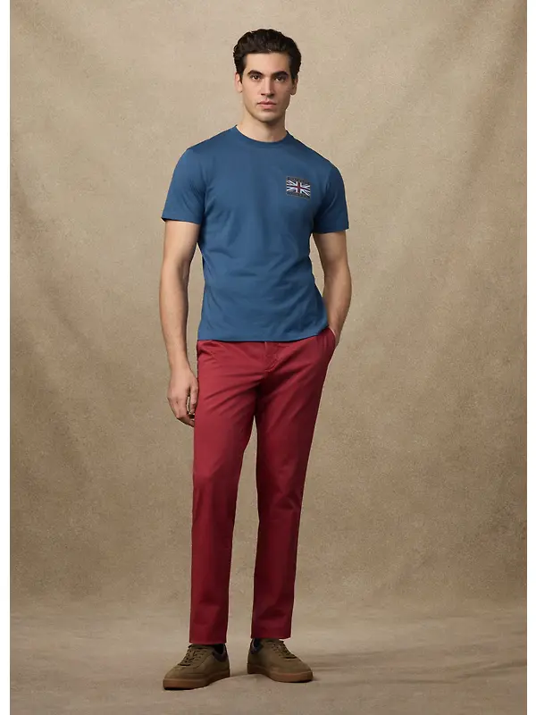 Hackett Men's Classic Fit Rally Union Jack T-Shirt - Dark Denim Blue Image 9