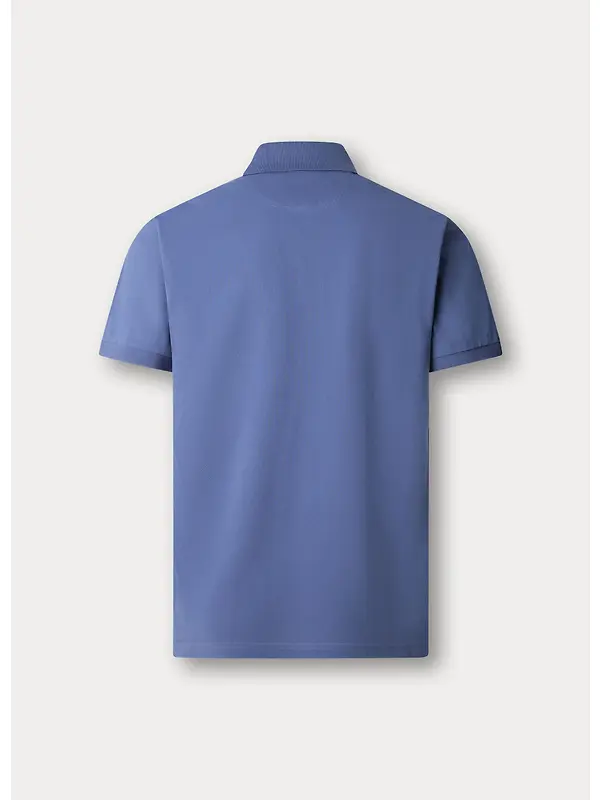 Hackett Men's Slim Fit Short Sleeve Pique Polo - Eton Blue Image 3