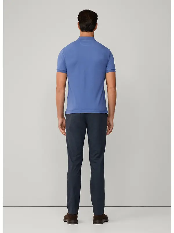 Hackett Men's Slim Fit Short Sleeve Pique Polo - Eton Blue Image 7