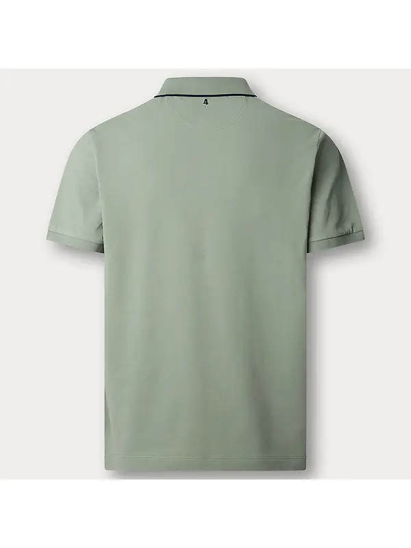 Hackett Men's Classic Fit Short Sleeve Number Polo Shirt - Sage Green Image 2