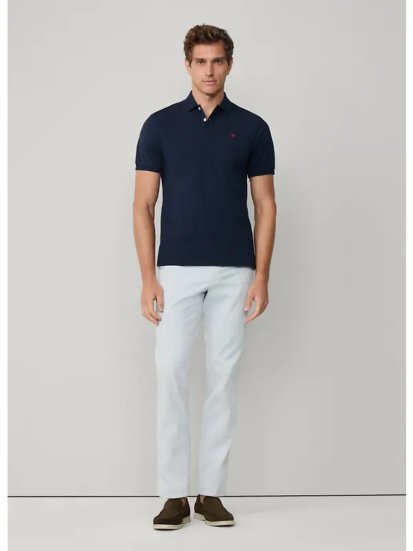 Hackett Men's Slim Fit Short Sleeve Pique Polo Shirt - Navy Image 8
