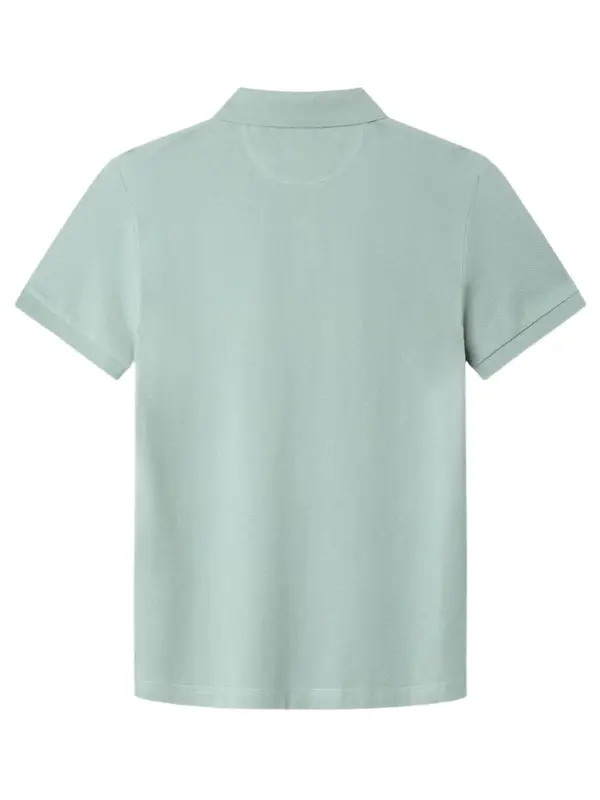 Hackett Men's Slim Fit Short Sleeve Pique Polo - Menthol Green Image 2