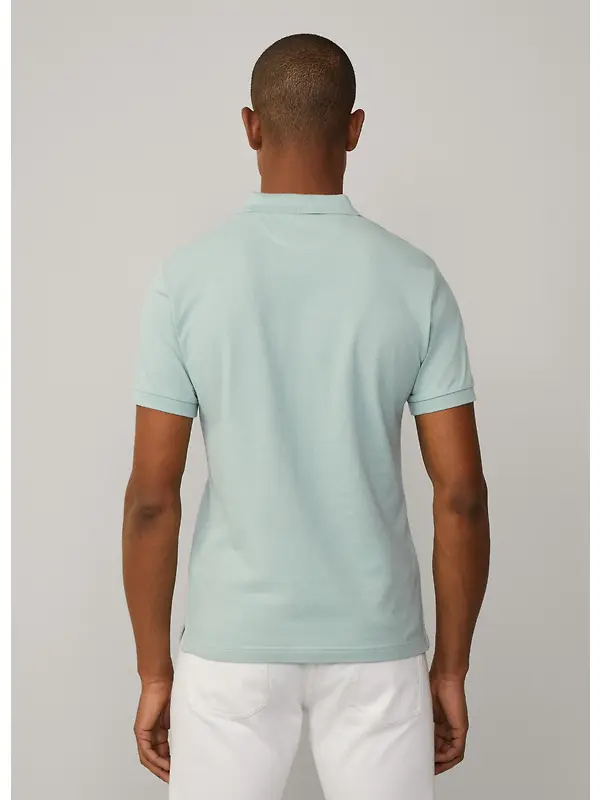 Hackett Men's Slim Fit Short Sleeve Pique Polo - Menthol Green Image 6