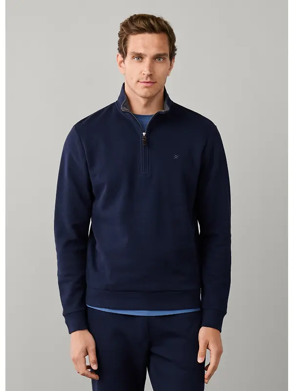 Hackett Men's Travel Cotton Quarter Zip Sweat - Old Navy Image 2