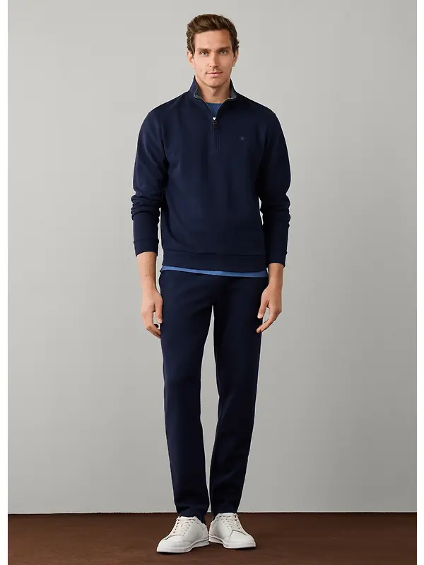 Hackett Men's Travel Cotton Quarter Zip Sweat - Old Navy Image 5