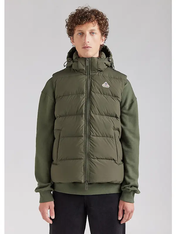 Pyrenex Unisex Spoutnic Mini Ripstop Down Vest - Deep Khaki Image 2