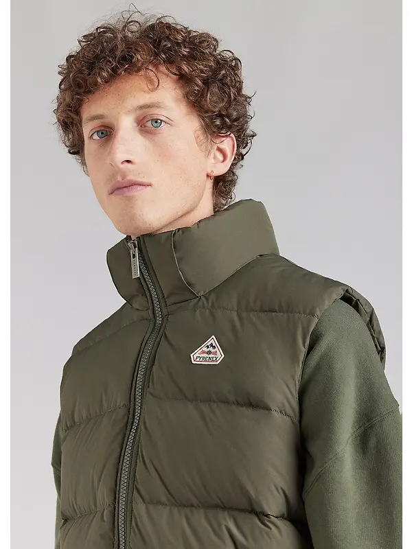 Pyrenex Unisex Spoutnic Mini Ripstop Down Vest - Deep Khaki Image 5