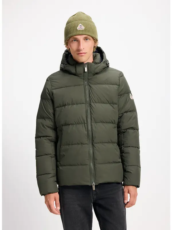 Pyrenex Men's Spoutnic Down Jacket with Removable Hood - Deep Khaki Image 2