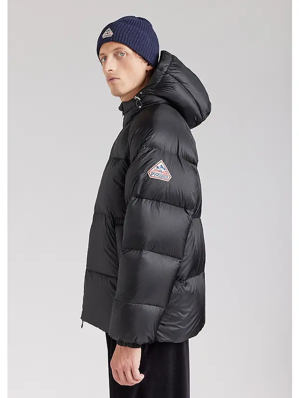 Pyrenex Unisex Sten Ripstop Hooded Down Jacket - Black Image 6