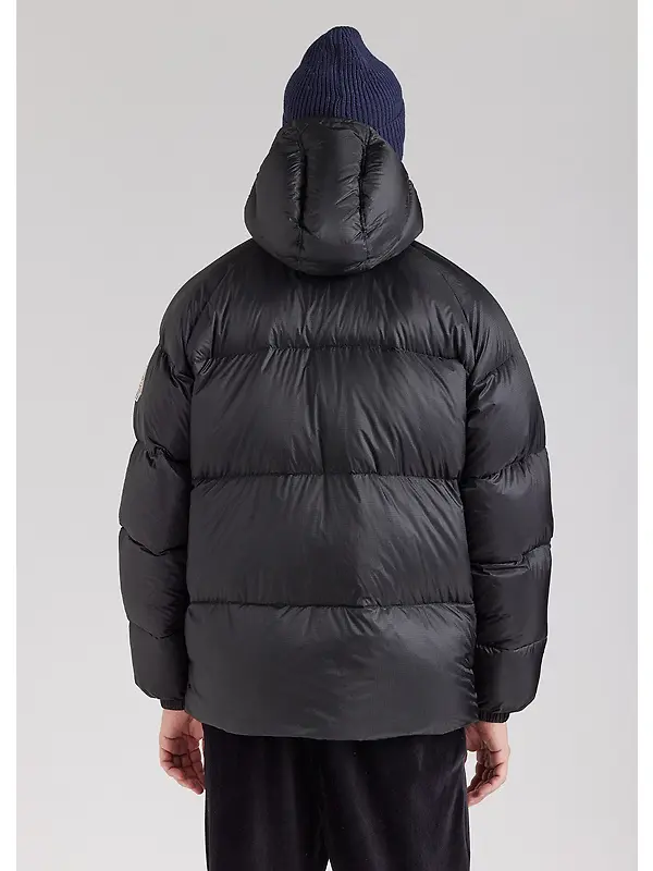 Pyrenex Unisex Sten Ripstop Hooded Down Jacket - Black Image 8