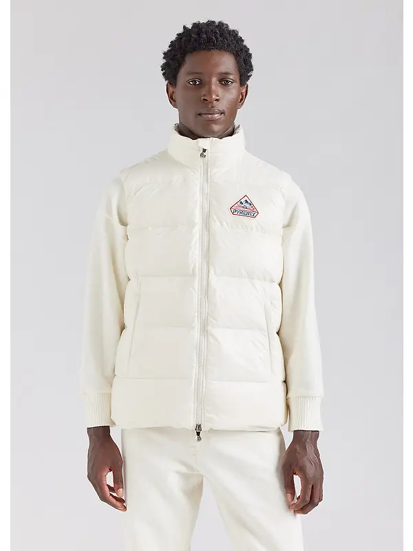 Pyrenex Unisex John Sleeveless Down Jacket - Chalk Image 3