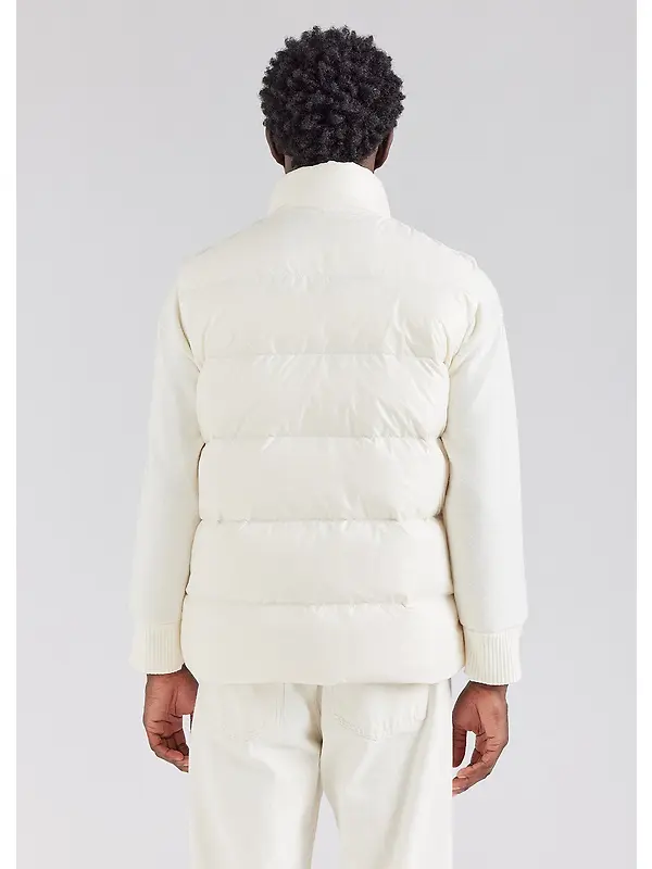 Pyrenex Unisex John Sleeveless Down Jacket - Chalk Image 6