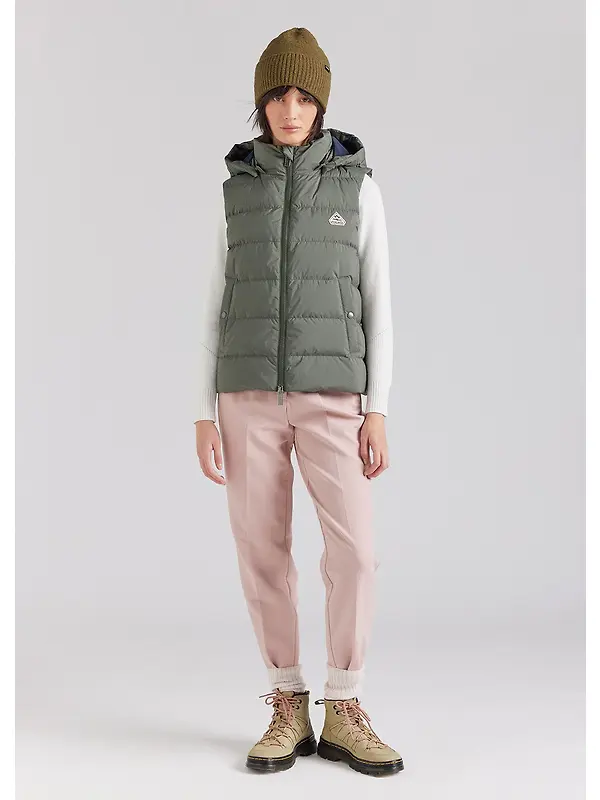 Pyrenex Women's Spoutnic Sleeveless Down Jacket - Deep Khaki Image 3