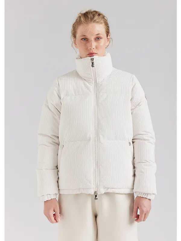 Pyrenex Women's Goldin Short Down Jacket - Chalk White Image 2