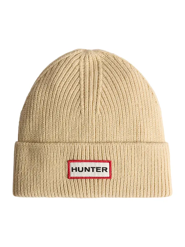 Hunter Acksley Ribbed Cuff Beanie - Gravel Image 1
